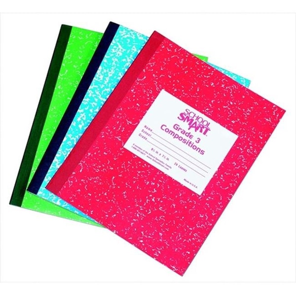 School Smart School Smart 085291 Flexible Skip-A-Line Ruled Composition Book - 24 Leaves; Grade 1; 9.75 x 7.75 In. - Green 85291 - main
